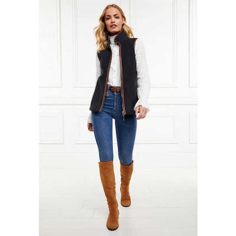 Holland Cooper Country Fleece Gilet - Ink Navy-2